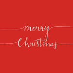 Lunch Napkin - Christmas Note RED