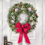 Lunch Napkin - White Wreath