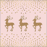 Lunch Napkin - Deer And Dots ROSE