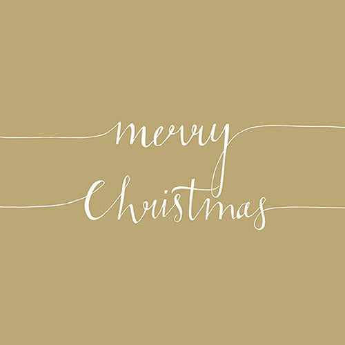 Lunch Napkin - Christmas Note GOLD