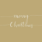 Lunch Napkin - Christmas Note GOLD