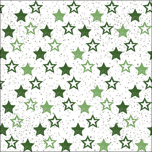 
                
                    Load image into Gallery viewer, Lunch Napkin - Stars All Over Green
                
            