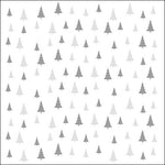 Lunch Napkin - Trees All Over GREY/SILVER