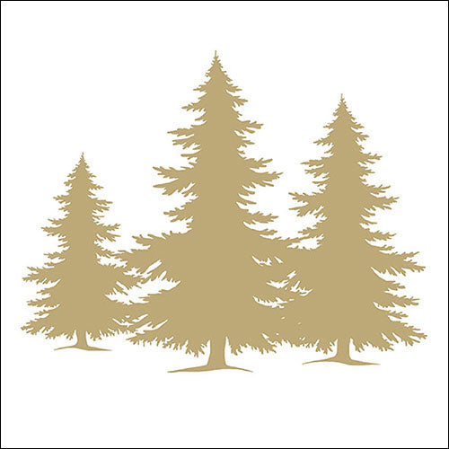 Lunch Napkin - Tree Silhouette GOLD