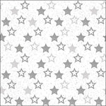 Lunch Napkin - Stars All Over SILVER