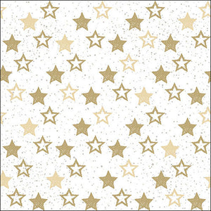 
                
                    Load image into Gallery viewer, Lunch Napkin - Stars All Over Gold
                
            