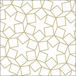 Lunch Napkin - Star Dimensions Gold