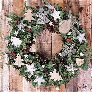 Lunch Napkin - X-Mas Wreath