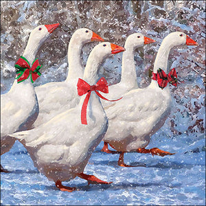 Lunch Napkin - X-MAS Geese