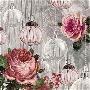 Lunch Napkin - Roses and Baubles