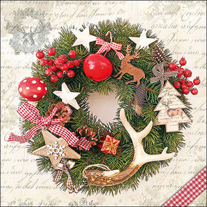 
                
                    Load image into Gallery viewer, Lunch Napkin - Forest Wreath
                
            