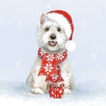 Lunch Napkin - Westie in Snow