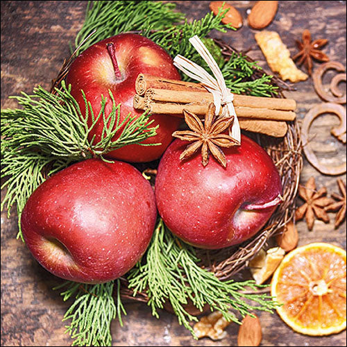 Lunch Napkin - Winter Apples