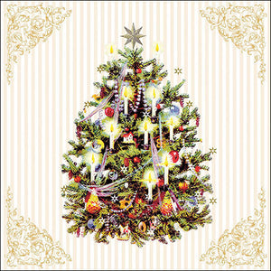 Lunch Napkin - X-Mas Tree CREAM