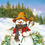 Lunch Napkin - Snowman and Birds