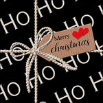 Lunch Napkin - Hohoho Gift BLACK