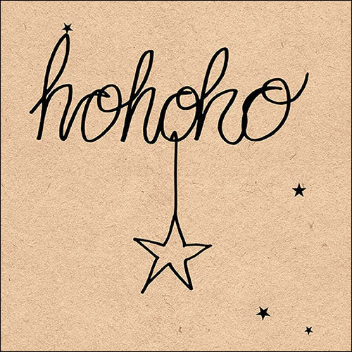 Lunch Napkin - Hohoho Star (RECYCLED)