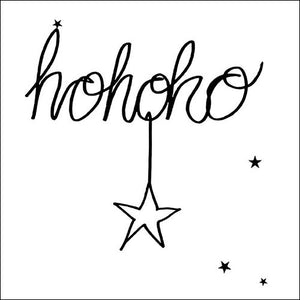 Serviette à Déjeuner - Hohoho Star Noir