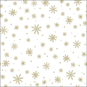 Lunch Napkin - Crystals All Over Gold