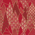 Lunch Napkin - Luxury Trees RED