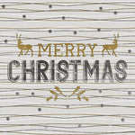 Lunch Napkin - Classy Christmas GREY