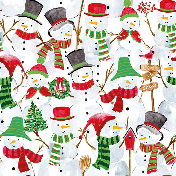 Lunch Napkin - Snowman Party