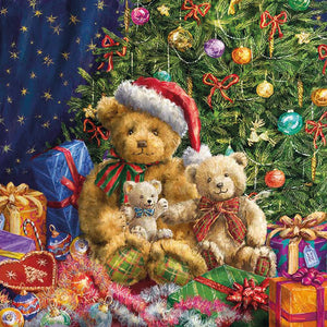 
                
                    Load image into Gallery viewer, Lunch Napkin - X-Mas Bears
                
            