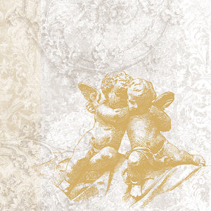 
                
                    Load image into Gallery viewer, Lunch Napkin - Classic Angels GOLD
                
            
