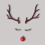 Lunch Napkin - Christmas Reindeer GREY