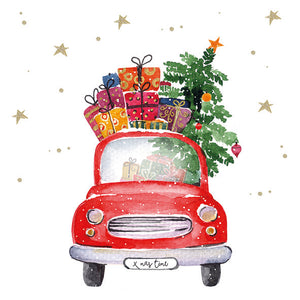 Serviette de table - Camion cadeaux