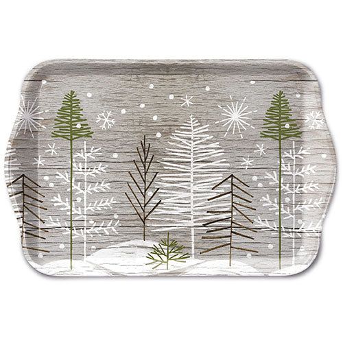 PLATEAU - Arbres sur Bois (13 x 21 cm)