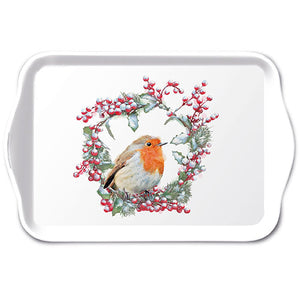 
                
                    Load image into Gallery viewer, TRAY - Robin in Wreath (13 x 21 cm)
                
            