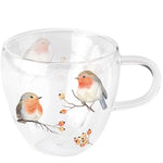 MUG (Double Wall Glass) - Robin Family (250 mL)