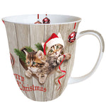 MUG (Fine Bone China) - Curious Kittens (400 mL)