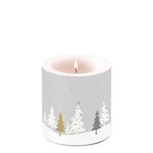 
                
                    Load image into Gallery viewer, Candle SMALL - Midnight Trees GREY
                
            