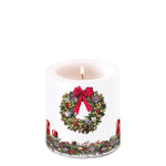 Candle SMALL - Bow On Wreath