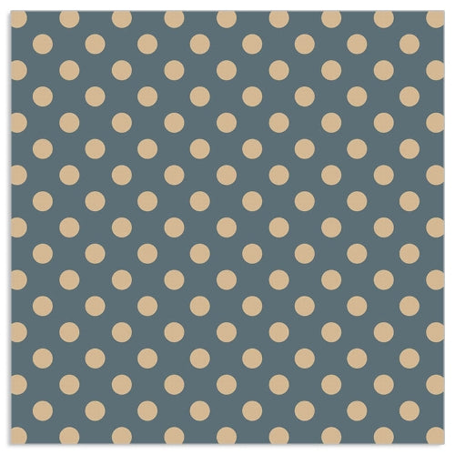 Lunch Napkin - GOLD Dots on BLACK