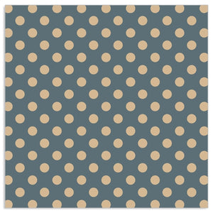 Lunch Napkin - GOLD Dots on BLACK