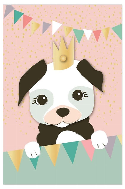 Greeting Card (Birthday) - 3D Princess Puppy