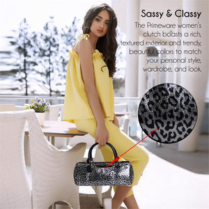 
                
                    Load image into Gallery viewer, Wine Clutch - SILVER LEOPARD Insulated Single Bottle Wine Tote
                
            