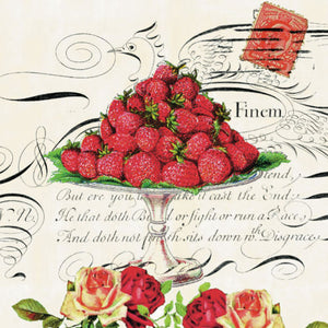 Cocktail Napkin - Regina (Strawberries)