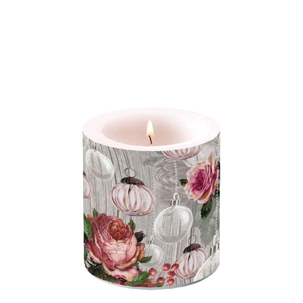 Candle SMALL - Roses and Baubles