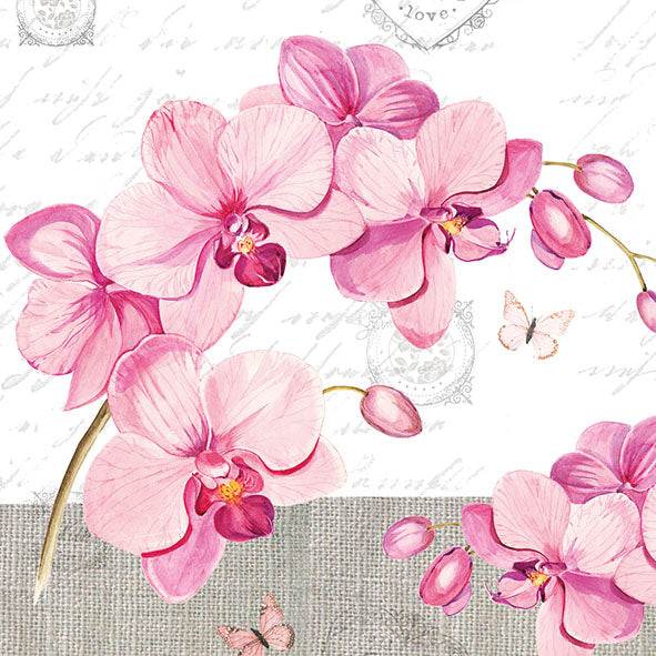 
                
                    Load image into Gallery viewer, Lunch Napkin - Orchids with Love
                
            
