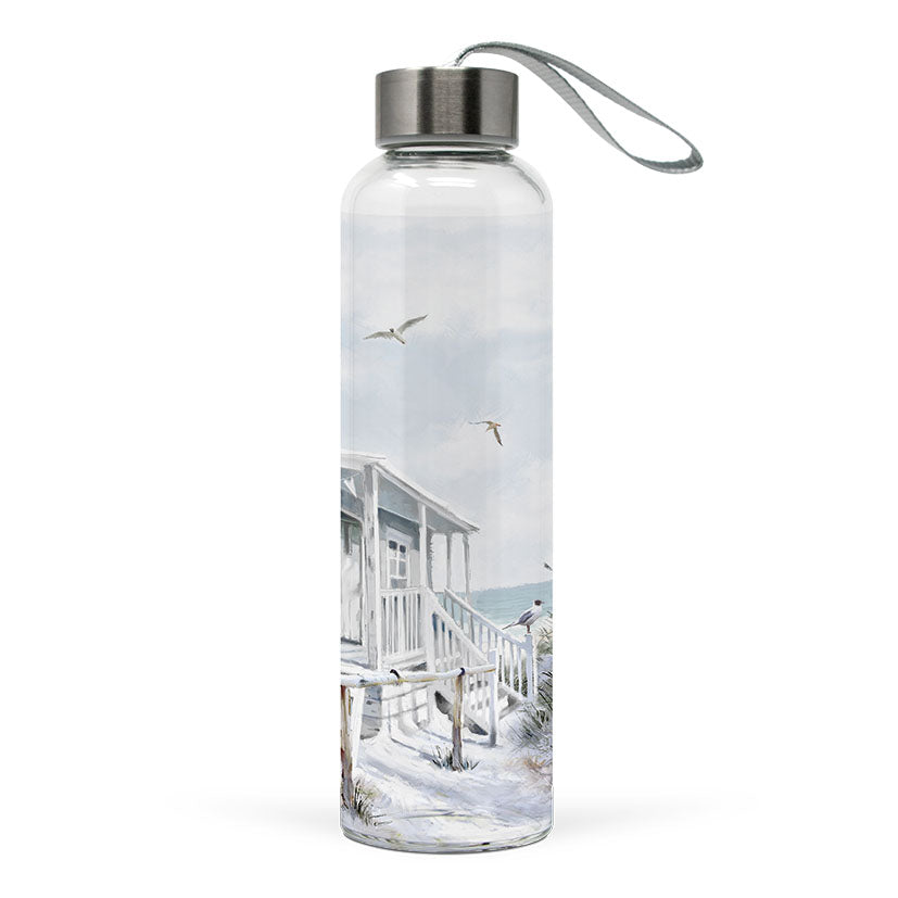 
                
                    Load image into Gallery viewer, Glass Bottle - Beach Cabin (550 mL)
                
            