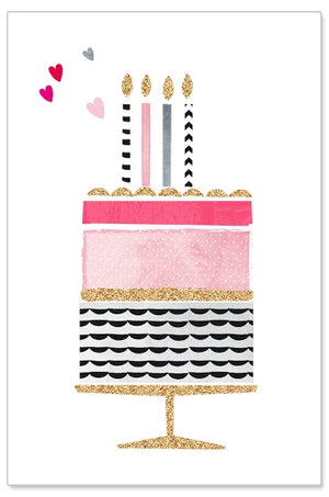 
                
                    Load image into Gallery viewer, Greeting Card (Birthday) - Glitter Cake
                
            