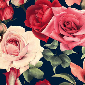 
                
                    Load image into Gallery viewer, Lunch Napkin - Roses BLACK
                
            
