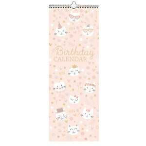 Birthday Calendar - Kitty Cat PINK