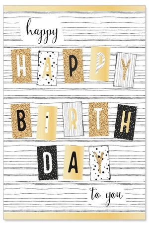 Greeting Card - Birthday (Glitter Birthday)