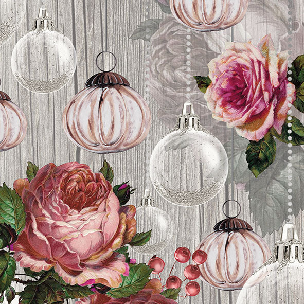Lunch Napkin - Roses and Baubles