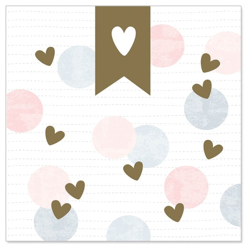 MINI Greeting Card (Love) - Simple Hearts